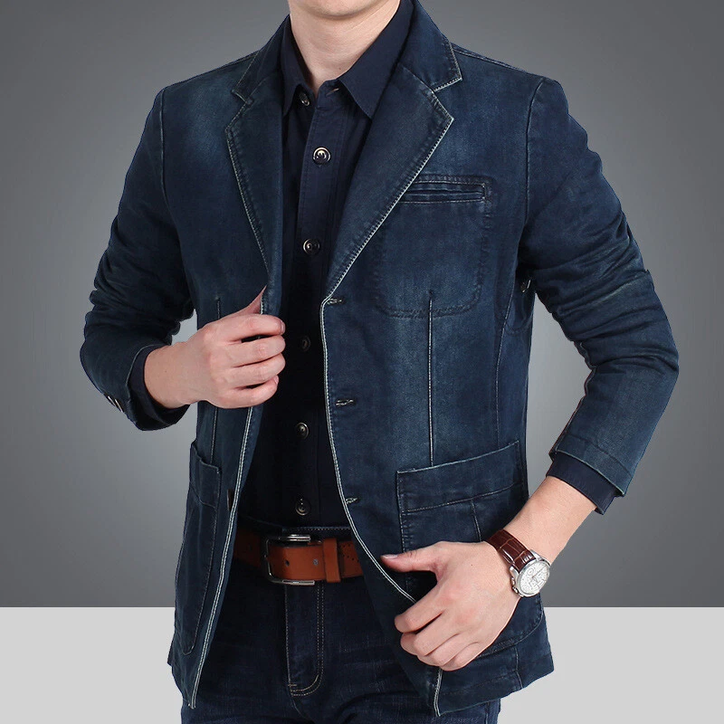 Blue jean shop suit jacket