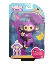 WowWee Fingerlings Fingerling Interactive Baby Monkey Mia Purple NEW In Stock