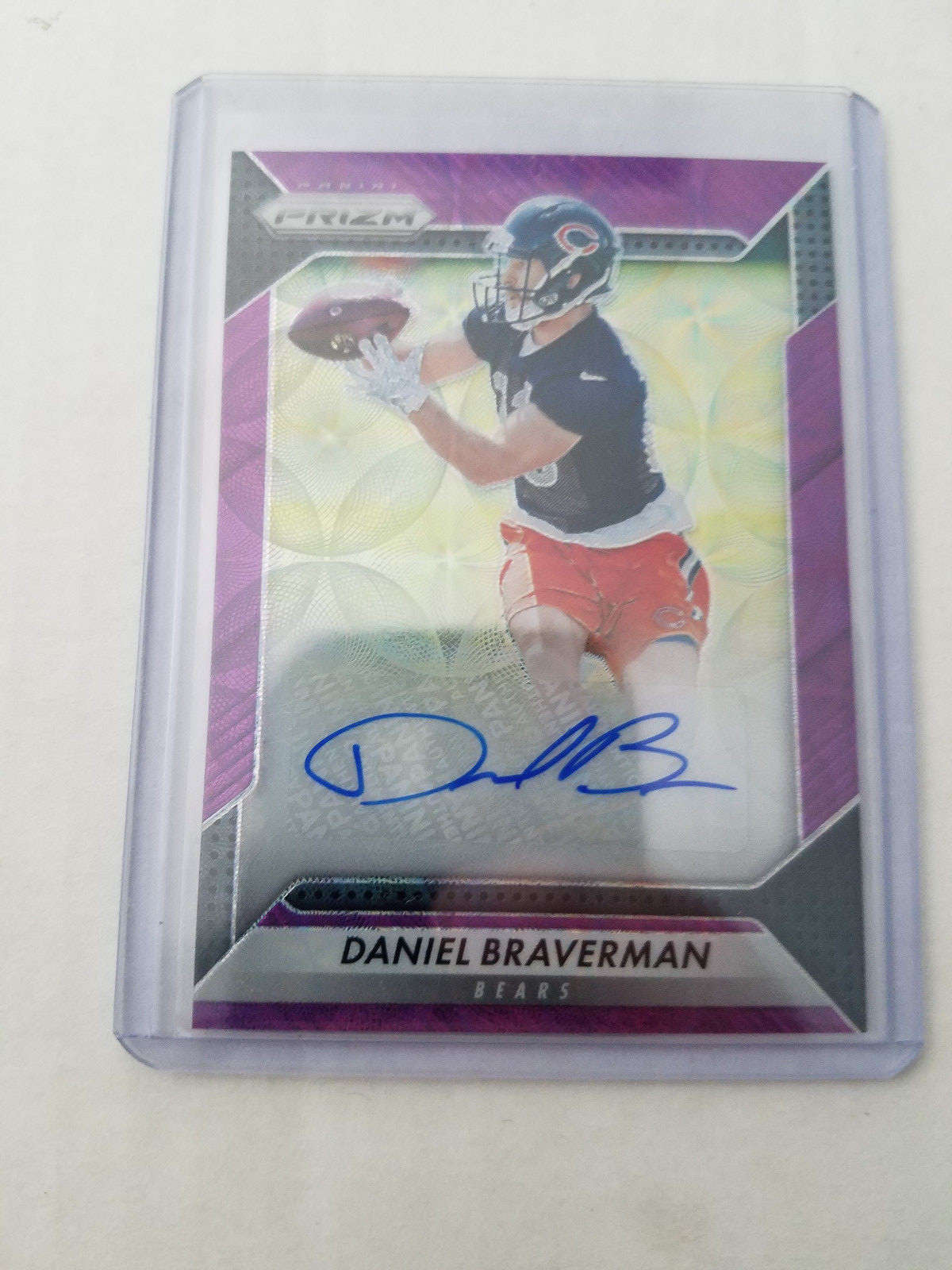 Daniel Braverman Panini Prizm Rookie Autograph Prizm #RADBV Purple Scope