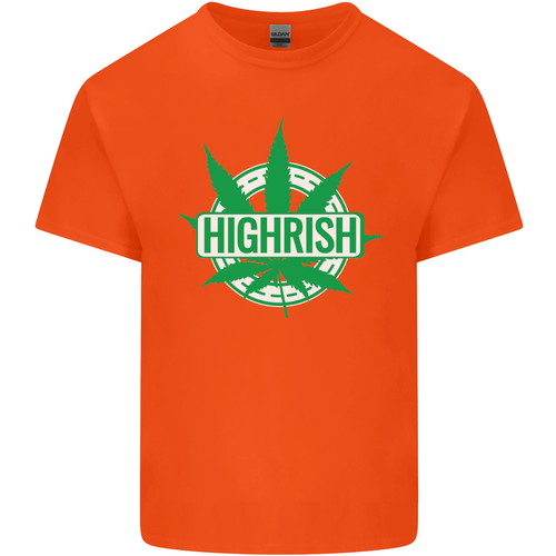 Highrish St Patricks Day Weed Drugs Funny Kids T-Shirt Childrens - Picture 10 of 77