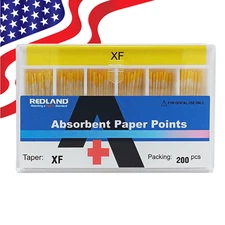 REDLAND Paper Points Endodontic Product 200/Pk All Accessory Sizes (MM Marked)