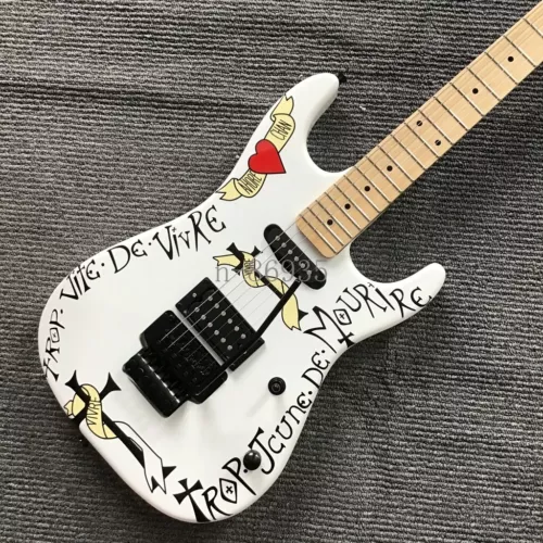 ST WARRE Electric Guitar FR Bridge SH Pickups Black Hardware