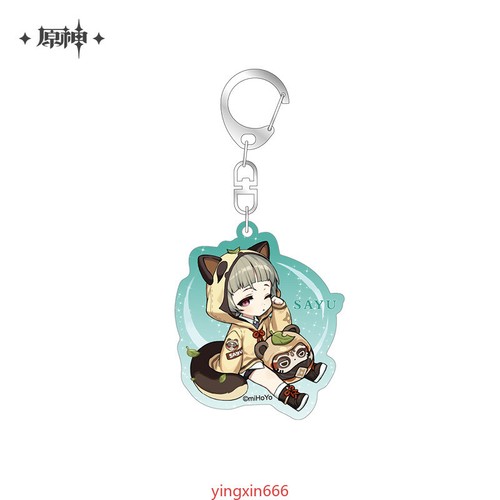Presale Official Anime Genshin Impact Cute Acrylic Pendant Keychain Badge Gift - Picture 8 of 16