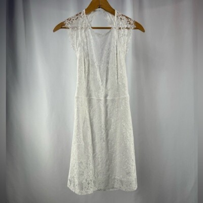Lulus Romance Language Backless Lace Dress in White Size Small | eBay