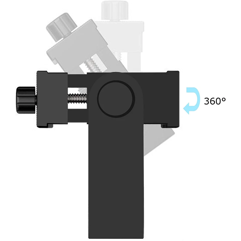 Adaptador de montaje de trípode para teléfono celular con soporte remoto de rotación 360 para teléfono inteligente Foto 3 de 4