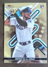 2022 Topps Finest Bryan De La Cruz RC Rookie #24 Marlins