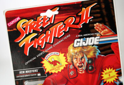 VINTAGE 1993 G.I. JOE CAPCOM STREET FIGHTER II KEN MASTERS FIGURE