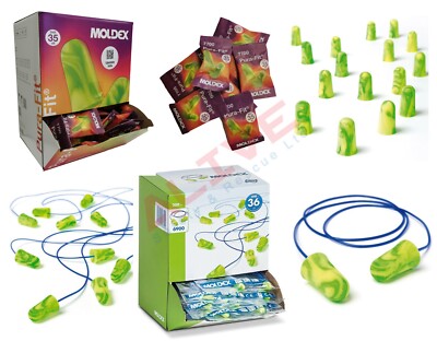 MOLDEX Soft Foam Ear Plugs PuraFit 7700 PuraFit Cord 6900 Disposable Earplugs 