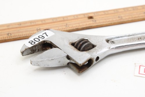 Proto 708-S 8" Long Chrome Adjustable Wrench USA - Picture 2 of 8