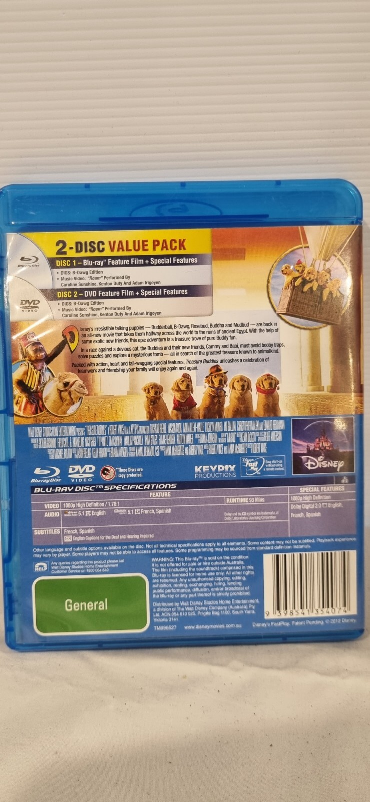 Treasure Buddies Bluray + DVD 2 Disc (Bluray, 2012) 9398541354074 eBay