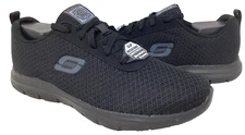 Skechers Women's Work Bronaugh RF Slip Resistant Lace Up Black Size:9 196MO