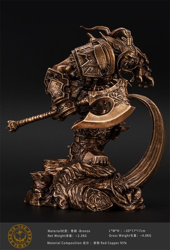 OGRM World of Warcraft Grommash Grito Infernal Bronce Modelo GK 17 cm Nuevo En Stock - Imagen 2 de 8