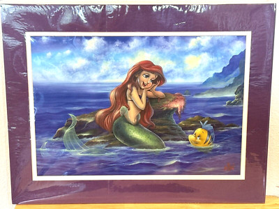 NEW DISNEY FINE ART JAMES MULLIGAN ARIEL ''OUT OF THESE WATERS'' LITHOGRAPH PRINT