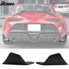 Fits 20-25 Toyota GR Supra A90 A91 Rear Bumper Splitters AG Style Matte Black