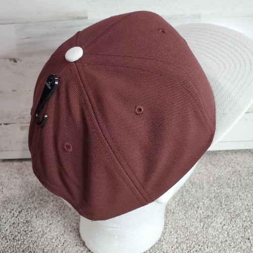 Hurley Hat Seaside Hat Flat Bill Snap Back Quality Goods Red / Maroon with Patch - Picture 6 of 12
