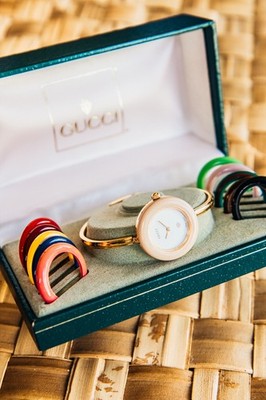 Gucci Uhr 11/12.2 Wechselbrille OVP vergoldet