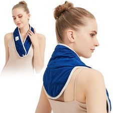 AOBOCO Weighted Neck Heating Pad for Neck - Electric Heated Neck Wrap for Nec...