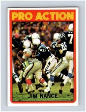 1972 Topps Football New England Patriots Jim Nance #119