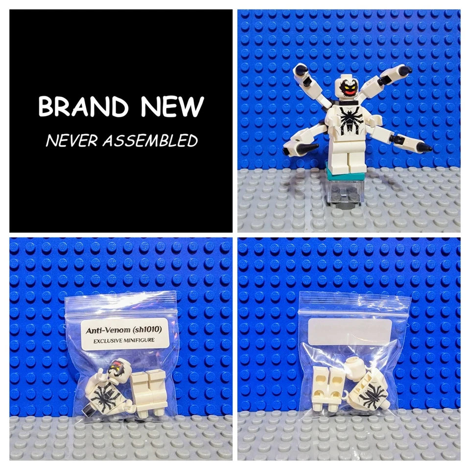 Lego Anti-Venom Minifigure from Spider-Man Set 76308 w/Custom Tendrils *NEW* - Image 3 of 4