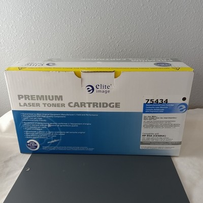 Elite Image 75434 Premium Black Laser Toner Cartridge for HP 05A CE505A Sealed