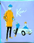 Vintage 1962 "Ponytail" Mattel ORIGINAL Lavender KEN DOLL CASE with Austin Healy