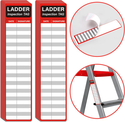 120Pcs Ladder Inspection Stickers Self Adhesive Safety Maintenance Labels for In