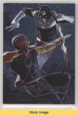 2020 Upper Deck Marvel Masterpieces Battle Spectra Hawkeye vs Bullseye READ 0wz4