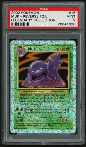 2002 POKEMON MUK-REV.FOIL LEGENDARY COLLECTION #16 PSA 9