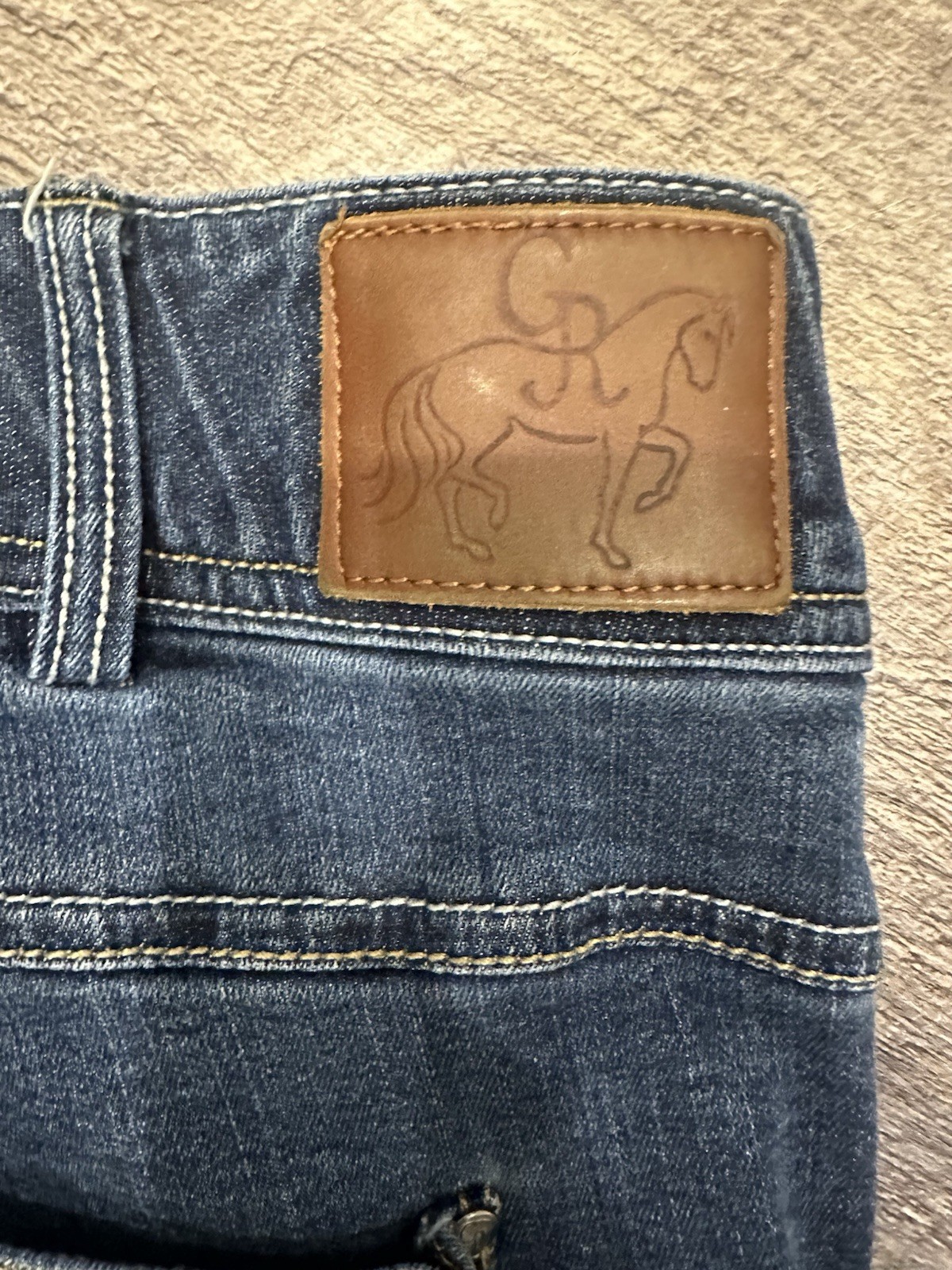 Goode Rider Women's Knee Patch Equestrian Jean Denim Breeches  Size 36R