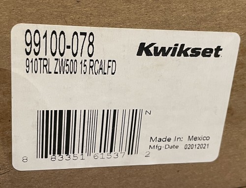 KwikSet SmartCode 910 Tastiera Catenaccio Elettronico Nichel Satinato Smart Home - Foto 5 di 5