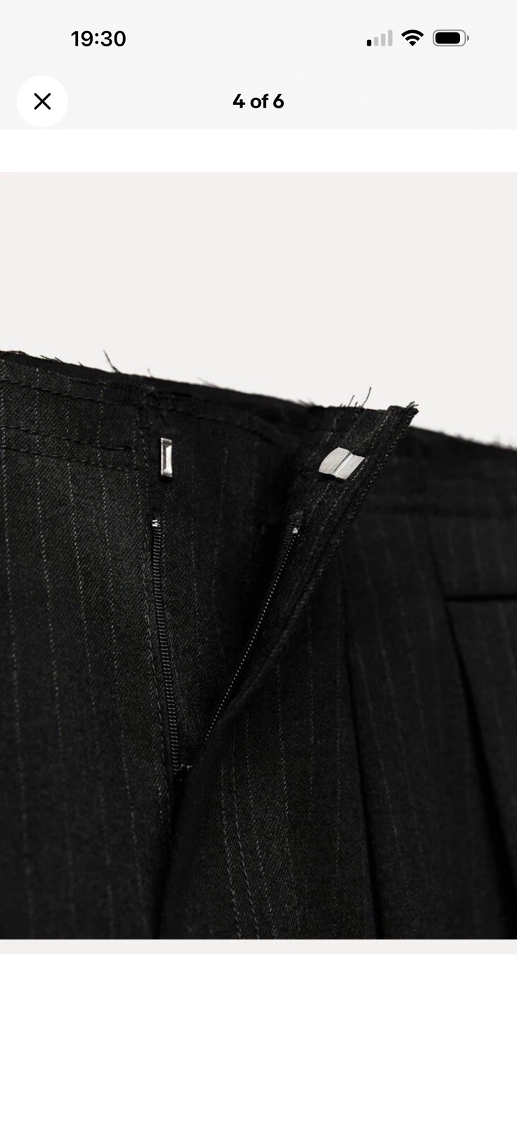 Zara ZW COLLECTION DARTED PINSTRIPE TROUSERS thumbnail 5