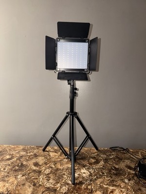 Great Video Maker GVM Studio Light Panels 800D-RGB W/ Tripods, Cords, & Case Set