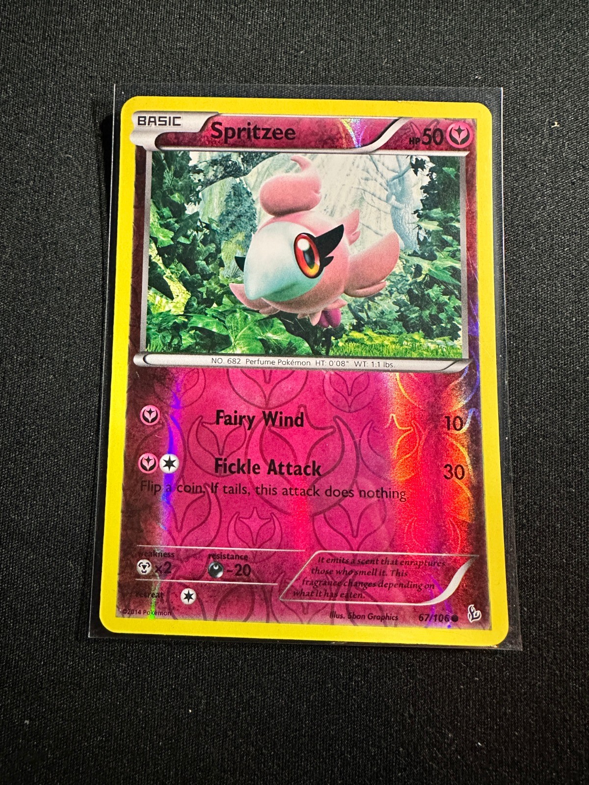 Spritzee 67/106 Reverse Holo Common XY - Flashfire NM