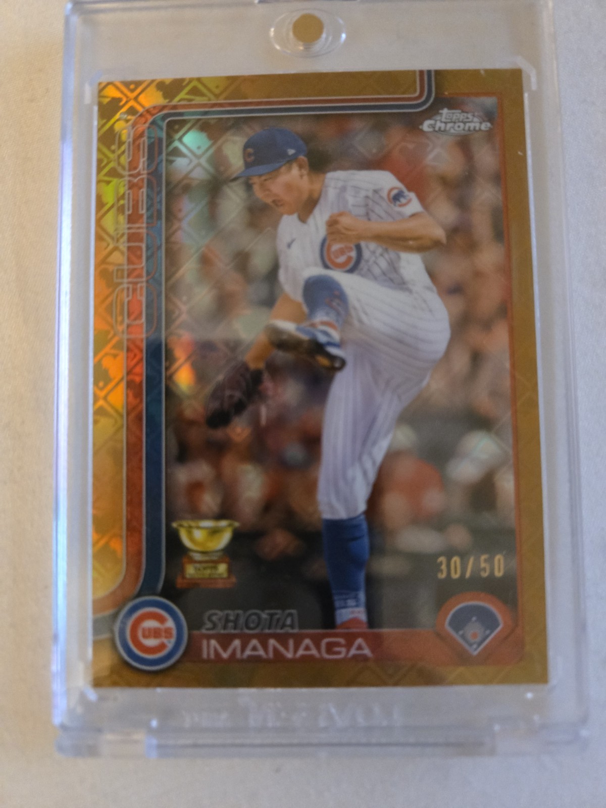 2025 Topps Chrome - Shota Imanaga #149 Gold Geometric Refractor /50