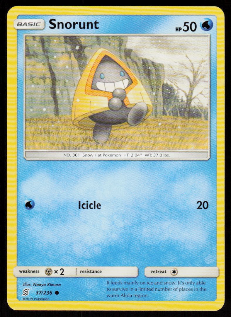 Snorunt 37/236 Common Unified Minds Pokemon Near Mint