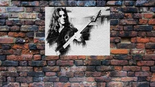 Chuck Schuldiner poster 24"w x 18"h Death Metal Legend beautiful watercolor art