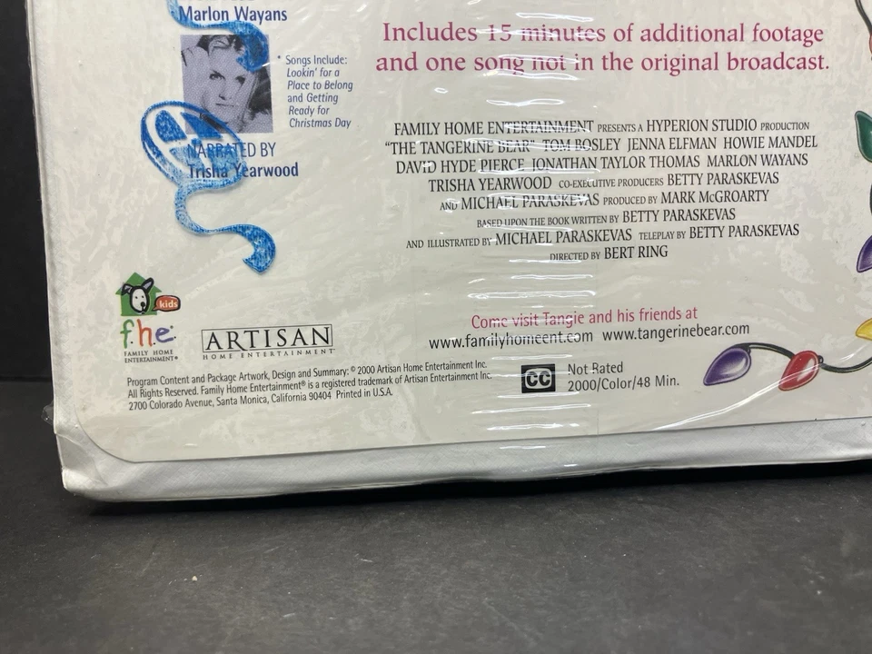 NEW SEALED The Tangerine Bear Home in Time for Christmas VHS Video Tape - Image 3 of 3