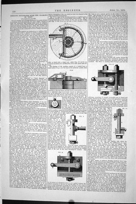 Antique Old Print 1870 Dressing Millstones Diamond Bort Machinery Engineering