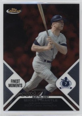 2006 Topps Finest Moments /850 Mickey Mantle #MMFM8 HOF 1dm4