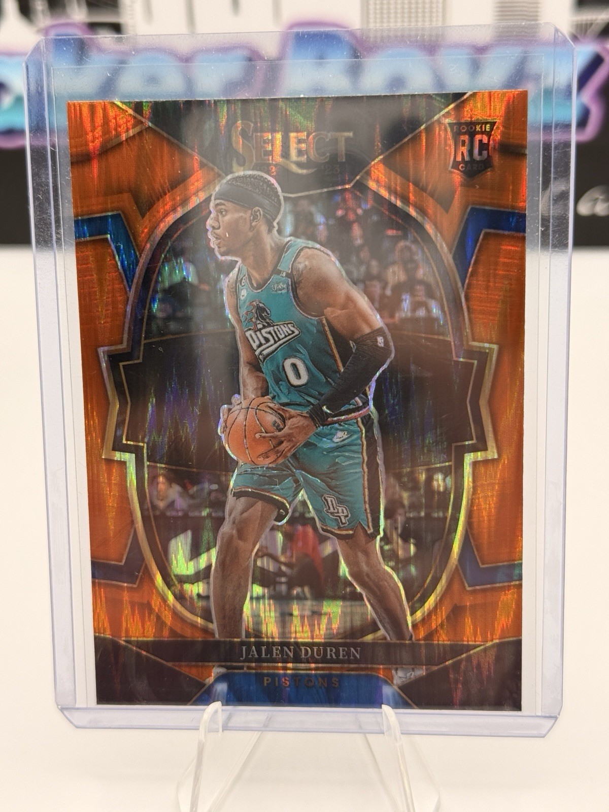 2022-23 Panini Select - Jalen Duren #98 Orange Flash Prizm (RC) - Pistons