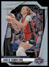 Karlie Samuelson 2024 Panini Prizm WNBA #82 Silver Prizms Washington Mystics