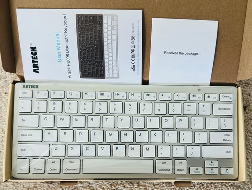 Arteck Ultra-Slim Bluetooth Keyboard Compatible with iPad 10.2-inch/iPad Air/iPa - 第 4/6 張圖片