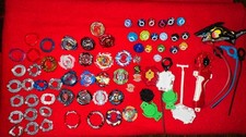 Vintage Beyblade Large Lot Assorted Items