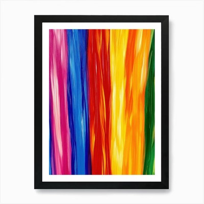 Regenbogenfarbe 2 Kunstdruck gerahmt Wandbild Poster Leinwanddruck Bild