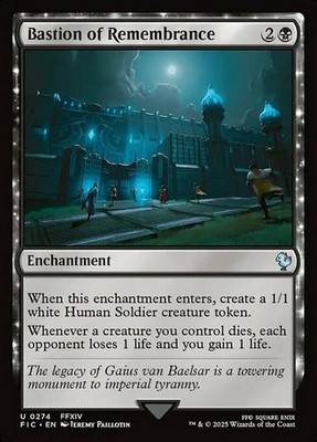 Light Play x 1 Bastion of Remembrance - Surge Foil Commander: Final Fantasy Vari