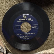 1953 Herter’s Complete Crow Calling Record VG+ Russel And Robert Hofmeister 45
