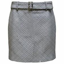Vintage Ann Taylor Petites Size 8 Belted Wool Cotton Classic Pencil Skirt Office