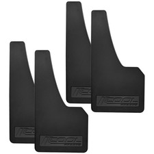 4 Pcs Universal Black Soft Rubber Mud Flaps - Prevent Mud Splashes Enhance A... 4 Pcs Universal Black Soft Rubber Mud Flaps - Prevent Mud Splashes Enhance A...