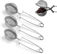 Nap Ball Tea Strainer, Ridworg 3 Pack Premium Stainless Steel Tea Infuser with H