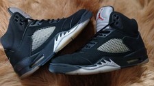 Size 9 Air Jordan 5 Retro OG Black Metallic Reimagined